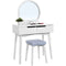 Nancys Glendale toalettbord med spegel - sminkbord för kvinnor - Toalettbord