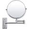 Nancys runda justerbara spegel - Rakspegel- Rostfritt stål - Tvåsidigt & svängbart - Sminkspegel